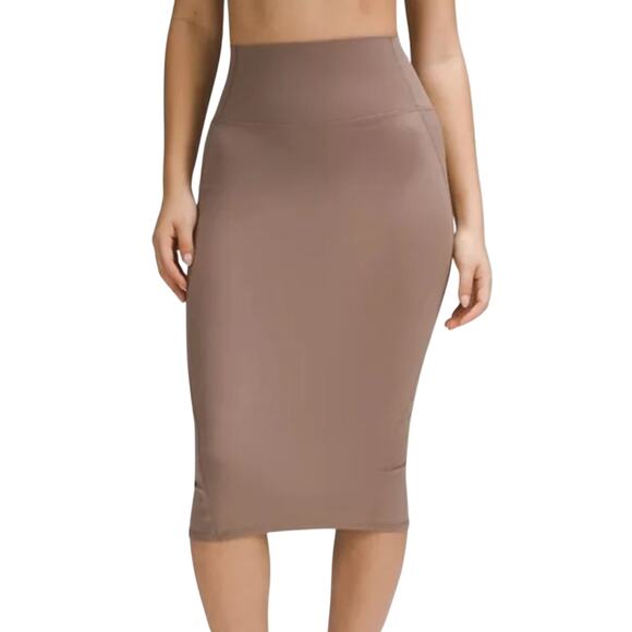 Lululemon Nulu Slim-Fit High-Rise Skirt TaupeTastic - Sz 6 New - Picture 1 of 10